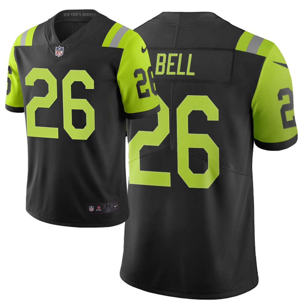 Men Nike NFL Pittsburgh Steelers #26 bell jets Limited city edition black green jersey